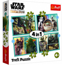 TREFL STAR WARS Puslede komplekt 4 in 1 Mandalorian