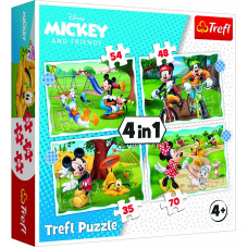 TREFL DISNEY Puslede komplekt 4 in 1 Miki-Hiir