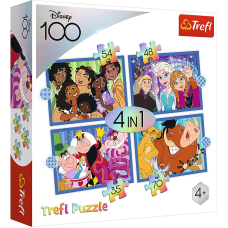 TREFL DISNEY Pusle komplekt Disney 100, 4 tk