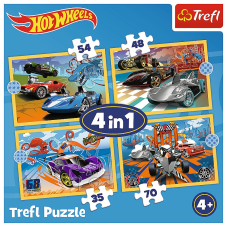 TREFL HOT WHEELS Puslede komplekt 4 in 1 34627T