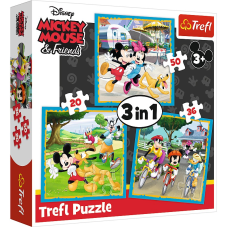 TREFL Puslekomplekt 3in1 Mickey-Mouse