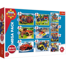 TREFL FIREMAN SAM 10 ühes puslekomplekt Fireman Sam 90382T