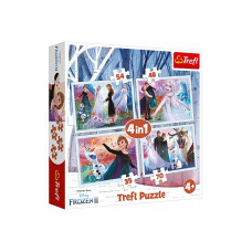 TREFL FROZEN Puslede komplekt 4 in 1 Frozen 2