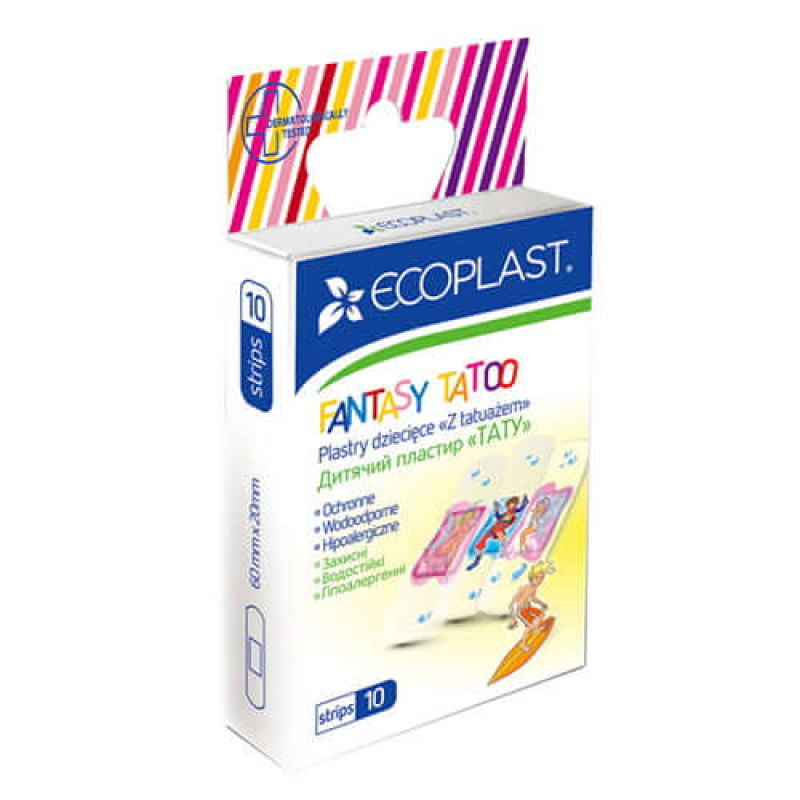 Ecoplast plaastrid N10 Tatoo lastele