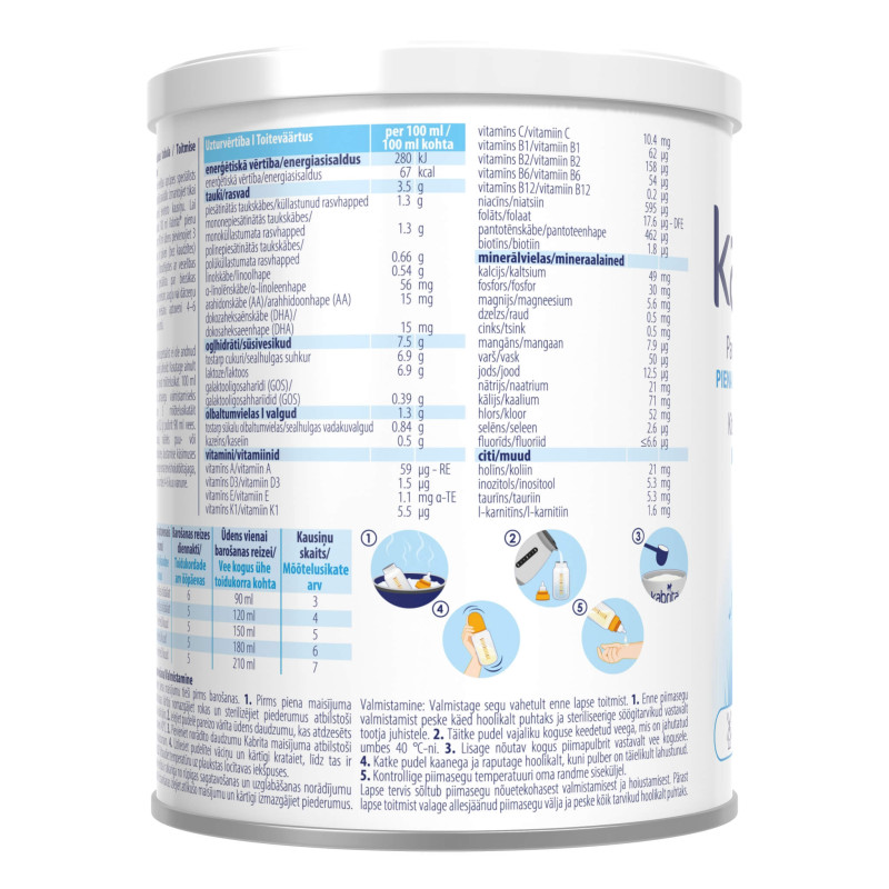 KABRITA 1 GOLD Kitsepiimasegu 0-6k., 400g EU Baltics LV + EST