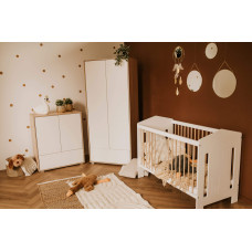 LittleSky by Klups IDA WHITE/OAK 4in1 mööblikomplekt