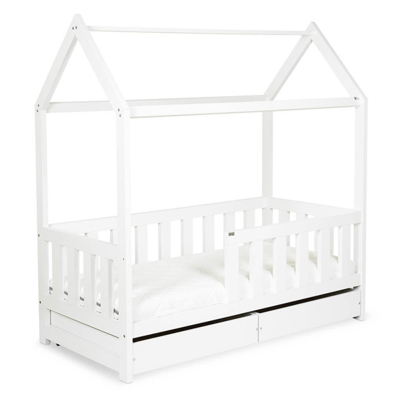 Klups LittleSky LIV lastevoodi kahe sahtliga 160x80сm, valge