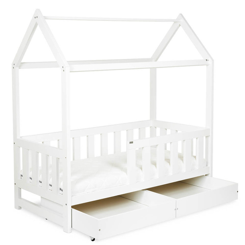 Klups LittleSky LIV lastevoodi kahe sahtliga 160x80сm, valge