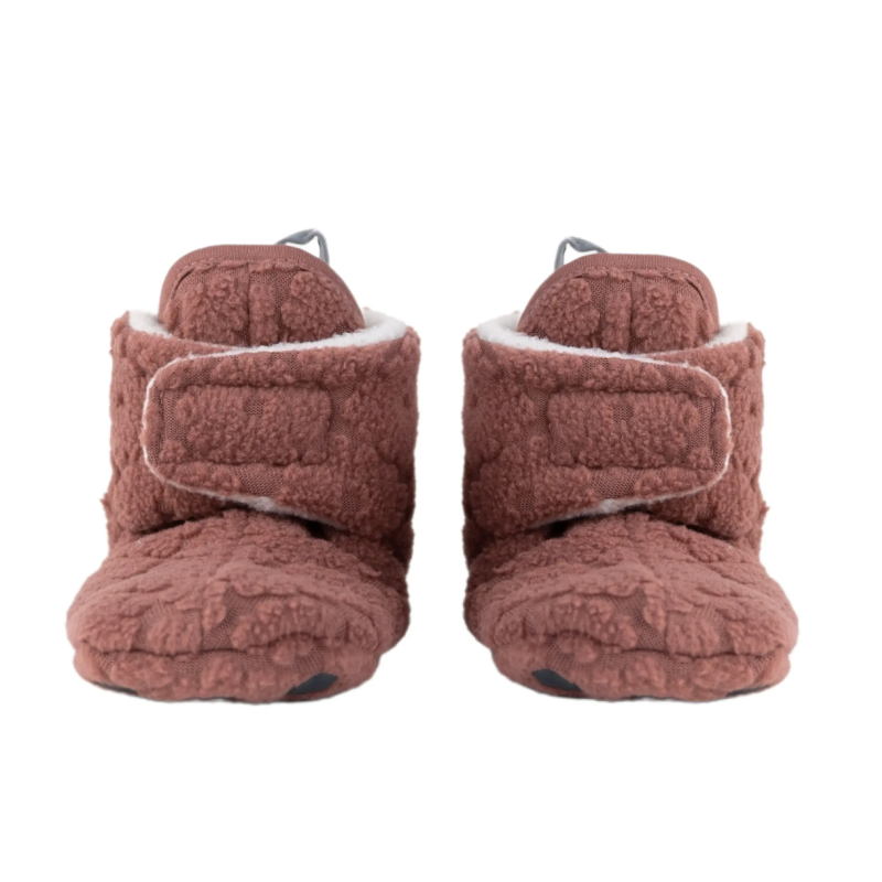 Lodger Slipper Folklore Fleece sussid, 6-12 m., Rosewood SLF_625_6-12