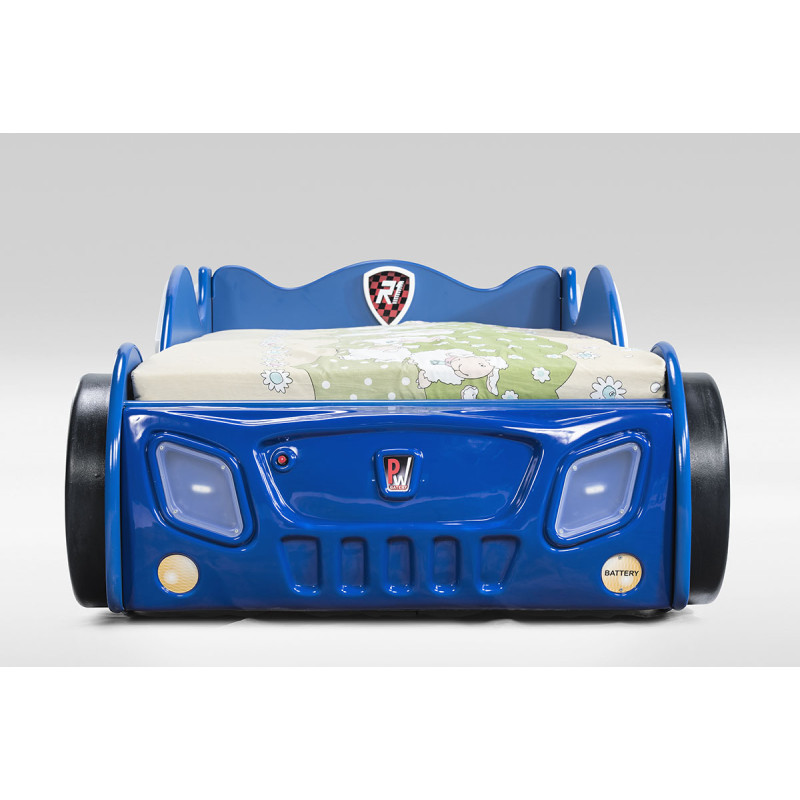 PLASTIKO lastevoodi + madrats komplektis 160x80cm Monza Mini sinine