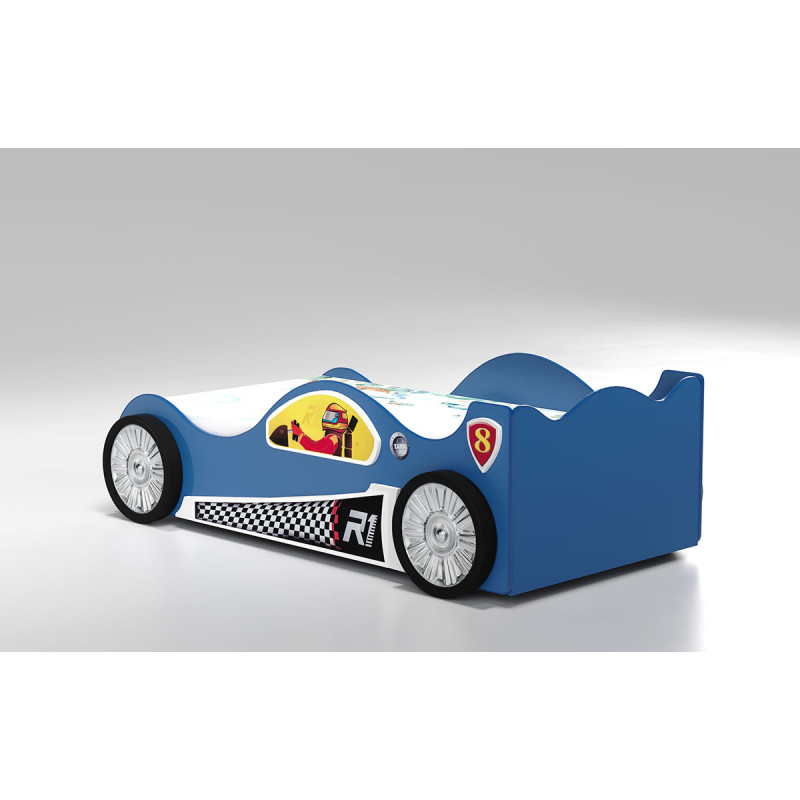 PLASTIKO lastevoodi + madrats komplektis 160x80cm Monza Mini sinine