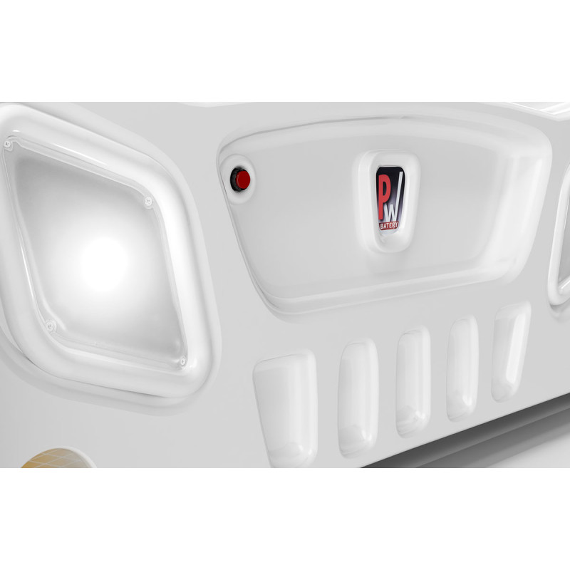 PLASTIKO lastevoodi + madrats komplektis 160x80cm Monza Mini valge