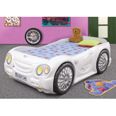 PLASTIKO lastevoodi + madrats komplektis 180x90cm SleepCar valge