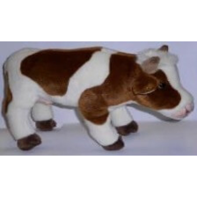 Uni-Toys Plush toy Cow standing, brown, 35 cm