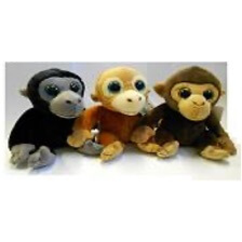 Uni-Toys Soft toy Monkey, three colors, 20 cm