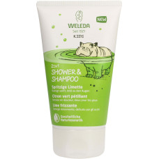 Weleda laste dušigeel ja šampoon, värske laim, 150 ml