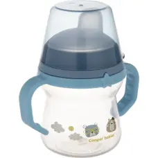 CANPOL BABIES tass silikoontilaga, FirstCup BONJOUR PARIS, 6m+, 150ml, blue, 56/612_blu ALLAHINDLUS
