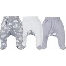Koala Baby KOALA Rāpuļbikses CLOUDS 07-058, 80.izm pelēks bez zīmējumiem
