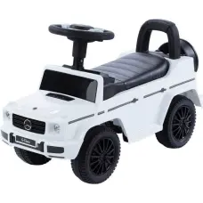 Moovkee pealetõugatav lasteauto Mercedes-Benz G350D, valge, kummirattad, 652