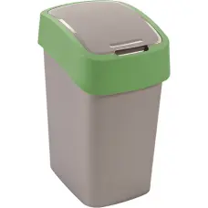 Curver Atkritumu spainis Flip Bin 25L sudraba/zaļš