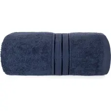 TOWEL RONDO 50X90 TERRY NAVY BLUE 500G. COTTON.