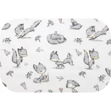 Ega Kids Diaper - 30503 - TETRA PRINT - EGA - FOX - GREY - size 70x80 cm
