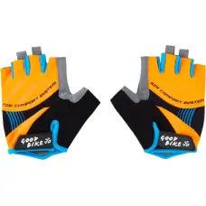 Bottari Bicycle gloves "FACTOR", adult, size: M, orange/blue