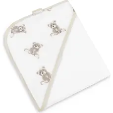 Sensillo BATH COVER TERRY 100X100 TEDDY WHITE