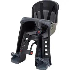 Polisport Lastetool 9-15 kg, must-hall, raamikinnitusega ette