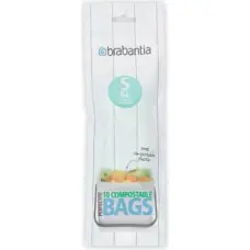 Brabantia atkritumu tvertņu maisiņi BIO, 6 l, (S) 10gb - 419683
