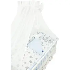 Ankras Bedding set - 6  parts - 120/90/360 - NEW STARS - BLUE