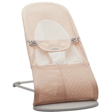 BABYBJORN Bouncer Balance Soft Mesh lamamistool, Pearly Pink/White 005142