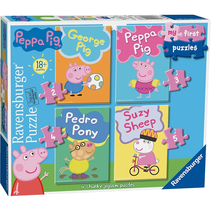 RAVENSBURGER pusle 4in1 Peppa Pig 18+ R 06960