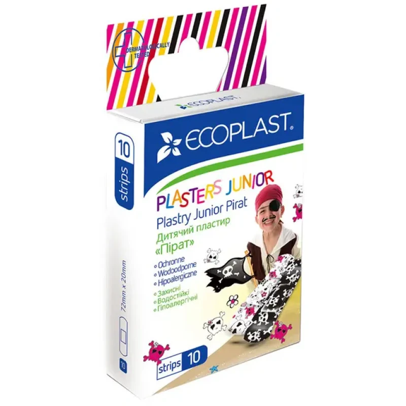 Ecoplast plaastrid N10 Piraat lastele