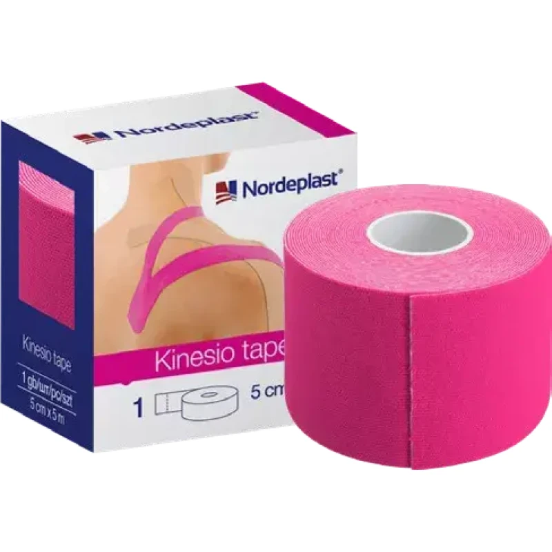 Nordeplast kinesioloogiline teip 5 cm x 5 m, roosa, N1