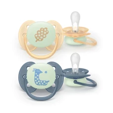 Philips Avent AVENT SCF094/03 lutt Soother Soft 6–18 kuud, Night & Day, leht/kaelkirjak