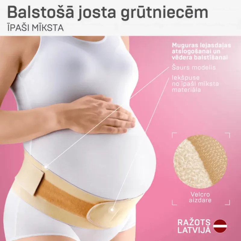 TONUS ELAST 9806 GERDA LUX Meditsiiniline elastne toetav vöö rasedatele, suurus XS beež, LÕPUMÜÜK