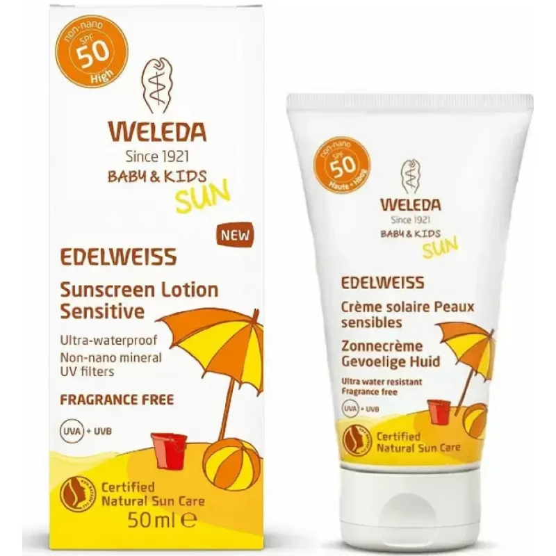 Weleda päikesekreem lastele, SPF 50, 50 ml.